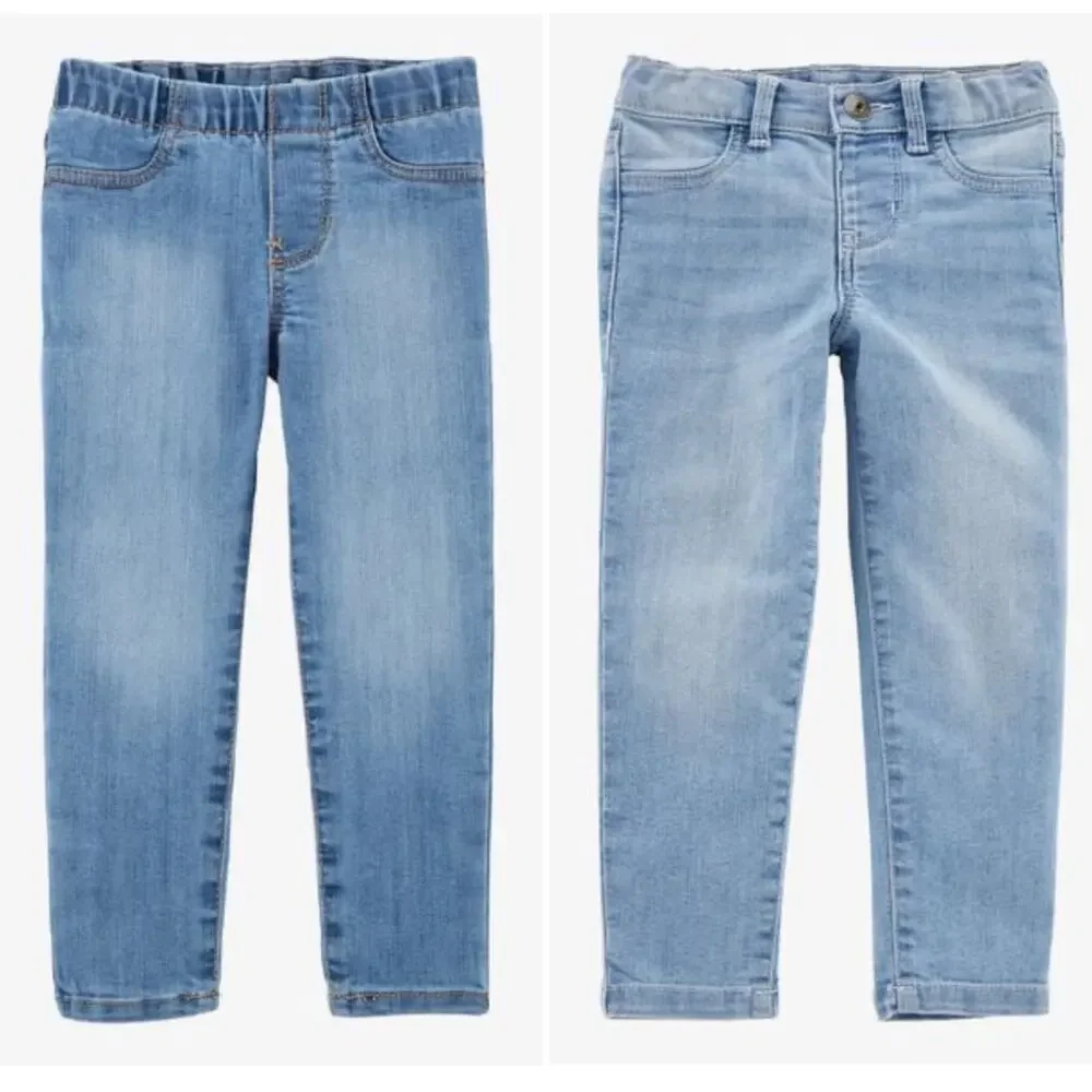 Carter's OshKosh B'gosh Baby Elastic-Waist Skinny Jeans (Bundle of 2) - Size 6M - Picture 1 of 6